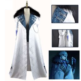 Genshin Impact Fatui Cosplay Cloak Axe Childe Tartaglia Scarf Halloween Clothes Uniform Harbinger Cosplay Cloakcosplay