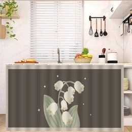 Curtain Kitchen Cabinet Self-Adhesive Half-curtain Dustproof Storage Shelf Cover Japan Style Cupboard Curtains Decor