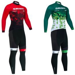 New Red Cycling JERSEY Bibs Pants Suit Men Women 2024 Ropa Clclismo Team Pro Thermal Fleece BICYCLE JACKET Maillot Clothing