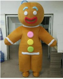 Halloween High quality gingerbread Mascot Costume Set Role-playing Party Game Dress Costume Christmas Easter Adult Size Carnival Clothing