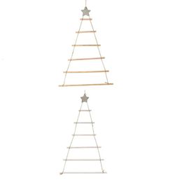 Christmas Decorations DIY Wooden Christmas Tree Wooden Wall Hanging Christmas Tree Year Decoration For Home Ornaments 231010