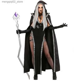 Theme Costume Halloween Witch Vampire Comes for Women Adult Medieval Sorcerer Carnival Party Performance Drama Masquerade Clothing Q231010