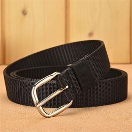 Belts Fashion Casual Classic Metal Buckles Outdoor Sports Braided Stretch Belt Waistband Canvas