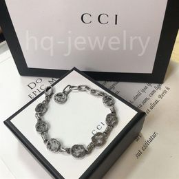 925 Sterling Silver Bracelet Unisex Designer Bracelets Luxury Cool Boy G Fashion Mens Women Men Chain Gift Couple Bracelets D21091336q