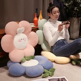 Plush Pillows Cushions INS Beautiful Rabbit Flower Pillow Toy Soft Cartoon Plant Stuffed Doll Chair Cushion Sofa Kids Lovers Birthday Gifts 231009