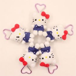 Celebrity's Love Chain Cat Plush Toy Keychain Cute Cat Bag Backpack Pendant Gift