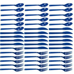 Disposable Dinnerware Set For Wedding & Party Plastics Tableware 16 Environmentally Friendly Includes Knives Spoons