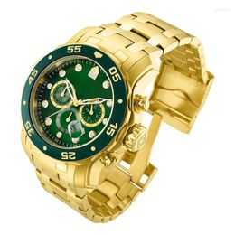 Wristwatches Invincible Pro Diver Mens Watch Luminous Chronograph Stainless Steel Luxury Watches Invicto Reloj De Hombre For Drop