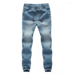 Men's Jeans 2023 Spring And Autumn Fashion Personalized Closed Leg With Elastic Leggings Casual Slim Fit