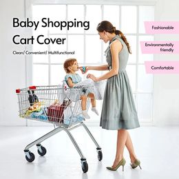 Shopping Cart Covers Multifunctional 2-in-1 Baby Shopping Cart Cover Children Highchair Cover with Thickened Soft Cushion Transparent Phone Holder 231010