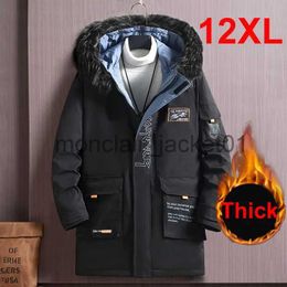 Men's Down Parkas Men's Parka Winter Jacket Men Plus Size 12XL 11XL 10XL Fashion Thickened Jacket Coat Outerwear Male Big Size Coats Bandana Print J231010