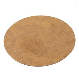 Table Mats Dining Mat Durable Round Faux Leather Placemats Heat Resistant Easy To Clean For Home Decoration High