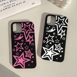 Cell Phone Cases Super Star Pattern Case For iPhone 14 Pro MAX 13 12 11 XS XR 7 X 8 15 Plus High Quality Black Soft Silicone Cover Shell 231010