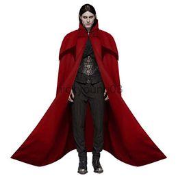 Theme Costume Halloween Mediaeval Men Cosplay Knight Pirate Costumes Gothic Retro Hooded Cloak Capes Vampire Long Robes Carnival Dress Up Party x1010 x10