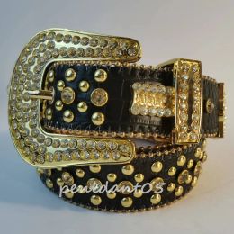 Designers bb Simon Belts for Men designer belt Women Shiny diamond belt Black on multicolour with bling Rhinestones As Gift G2310105PE-3