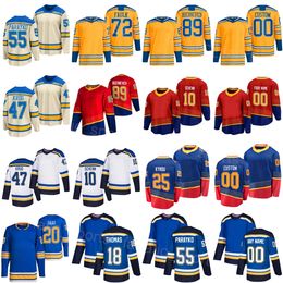 Hockey Team 89 Pavel Buchnevich Jersey Reverse Retro 18 Robert Thomas 10 Brayden Schenn 72 Justin Faulk 20 Brandon Saad 47 Torey Krug 55 Colton Parayko Kids Lady Man