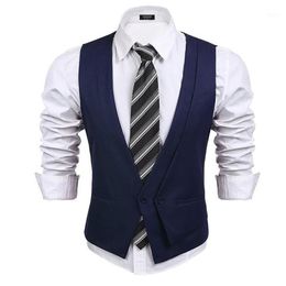 New Arrival Navy Blue Groomsmen Vest Slim Fit Wedding Vests Men's Waistcoat Groom Vests Custom Made Mens Vest for Wedding1327K