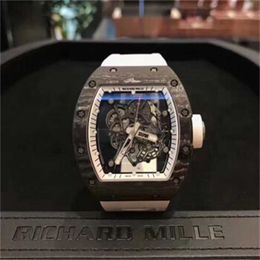 Richarmill Watch Tourbillon Automatic Mechanical Wristwatches Swiss Womens Watches Mens Series Ceramic Manual Machinery 499 x 427mm Mens Watch RM055 Americ WNI4J