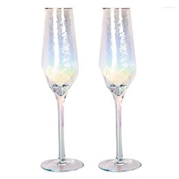 Wine Glasses Champagne Flute Glass Material Modern & Elegant Gifts For Women Wedding Anniversary Christmas Birthday T21C