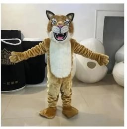 Halloween High quality Tiger Puppet Mascot Costume Set Role-playing Party Game Dress Costume Christmas Easter Adult Size Carnival Clothing