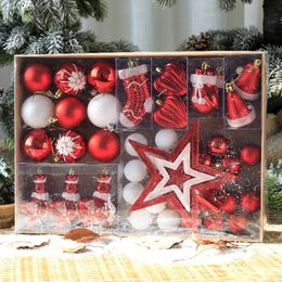 Christmas Decorations 47pcs Beautiful Christmas Decorations Christmas Tree Pendant Accessories Create Festive Atmosphere Shooting Props 231009