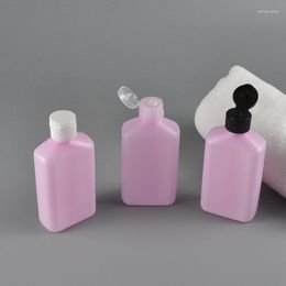 Storage Bottles 30pcs 120ml Black Flip Top PE Pink Colored Plastic 4OZ Refillable Shampoo Shower Gel Packaging Bottle