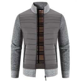 Men's Sweaters Men Knitted Sweater Cardigans Winter Warm Half High Collar Zipper Cardigan Coat Jacket Casual Fashion Clothing 231010