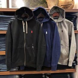 Designer Mens hoodies Sweatshirts Designer men sweater zip half Hoodie Loose horse jackets polo mens clothig Top Asian size XXL259z