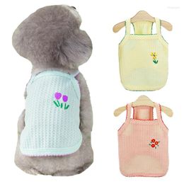 Dog Apparel Sweet Cute Cat Vest Clothes Puppy Suspenders Summer Pet Clothing For Youkshire Chihuahua T-shirt Small Medium Dogs