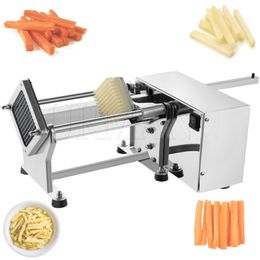 Electric French Fries Cutter 7/10/14MM Automatic Potato Chips Slicer Carrots Cutter Vegetable Shredding Machine