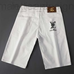Men's Shorts designer New hot diamond denim shorts for men's summer thin loose breeches Korean version trend Summer casual YG6F 78YP