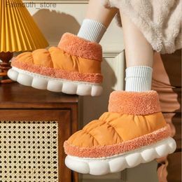 Boots Women's Winter Shoes Warm Fur Female Ankle Boots 2023 Trendy Non-slip Platform Thick Bottom Cute Furry Couples Snow Boot Q231010