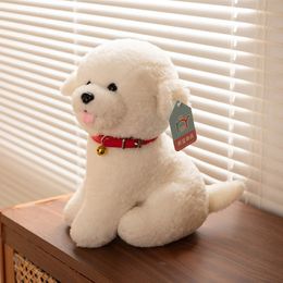 Plush Dolls Cartoon Kawaii Dog Toy Cute Simulation Pets Bichon Fluffy Baby Birthday Gifts for Children Drop 231009