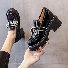 Dress Shoes Uniform Small Leather For Women Black Platform Retro Mary Jane Casual Lolita