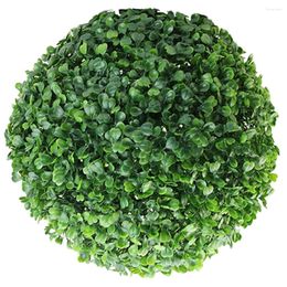 Decorative Flowers House Plants Greenery Balls Artificial Grass Lawn Fake Pendant Hanging Decor Plastic Topiary DIY Ornament Leaf
