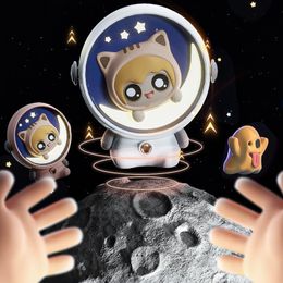 New Warm Hand Treasure Starry Sky Cat Multifunctional 3-in-1 Convenient USB Mini Night Light Charging 2A Fast Charging Real 6000mah