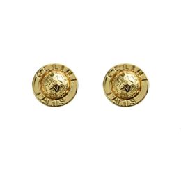 Earrings CLNE Designer Luxury Fashion Women French Button Hat Star Earrings Women's Round Ear Clip Earrings Women's Simple Style Gold