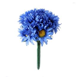 Decorative Flowers Artificial Dried Flower 10 Sunflower Bouquet Simulation Home Decoration Wedding Party DIY