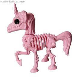 Other Event Party Supplies Halloween Decoration Unicorn Skeleton Bone Party Cute Ornaments Hallowmas Horror Props Horrible Scary (Pink) Q231010