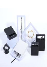 PE Thin Film Suspension Display Boxes Storage Rack for Ring Necklace Bracelet Earring Packaging Box for Jewelry6499617