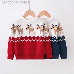 Women's Sweaters 2023 Christmas Sweatshirts Boys Girl Sweater Knit Pullover Cotton Clothes Autumn Winter Kids Slouchy Soft Wool Clothing KnitwearL231010