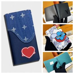 Luxury designer wallet Classic old flower letters v wallet Men women purses Designer Cards Holder coin purse zipper purse Bifold Slim leather Wallets long purse