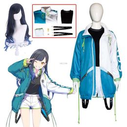 Project Sekai Colorful Stage Shiraishi An Cosplay Costume Wig Feat Vivid Bad Squad Jacket Full Suit Halloween Wig Setscosplay