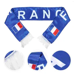 Bandanas 2pcs Scarf Flag France Fans Football Events Cheering Props Soccer Game Knit Party Favours