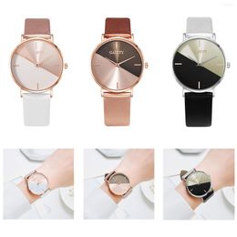 Wristwatches Luxury Women Watch Top Brand Fashion Clothing Accessories Light Geometric Stitching Style Ladies Watches Relogio Feminino