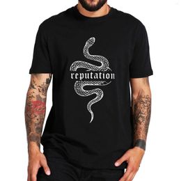 Men's T Shirts Snake Reputation In The World Shirt Short Sleeve Cotton Casul Summer Tops Tee Tshirt EU Size