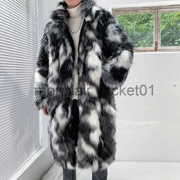 Men's Down Parkas New trend Decor fur cotton padded clothes warm windproof Cape hip hop trendy clothes Plush coat men J231010