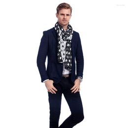 Scarves Sale 2023 Fashion Men Warm Scarf Winter Thick Men's Knitted Snowflake Accessories A3A18942