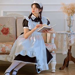 2021 Cosplay Uniform Maid Dress Cafe Cute Lolita Dress Black and White Traditional Maid Long Skirt Maid Outfitscosplay