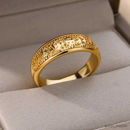 Wedding Rings Ancient Moon Totem Rings For Women Men Ring Wedding Couple Luxury Jewellery anillos R231010